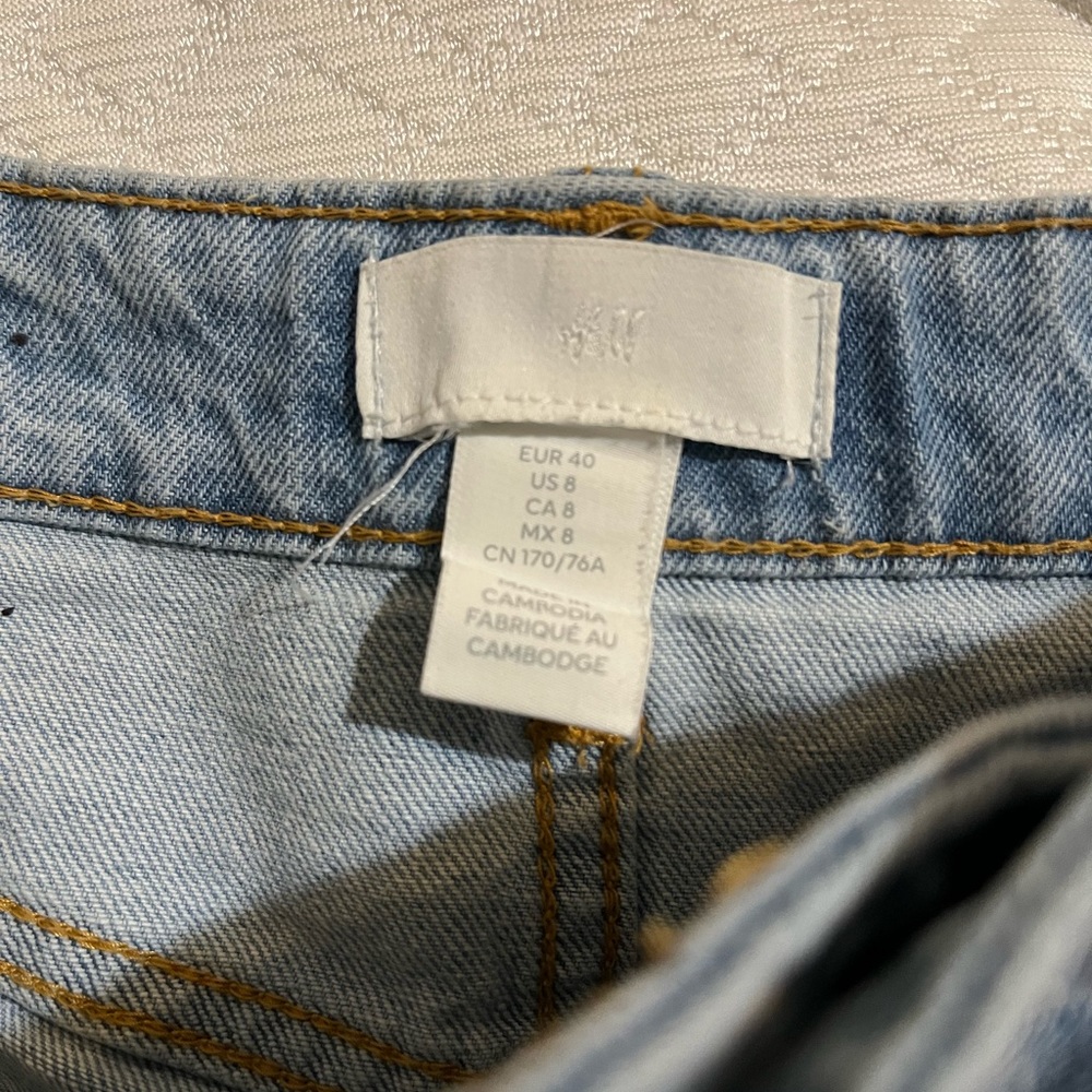 H&M shorts. Size 8. Light wash